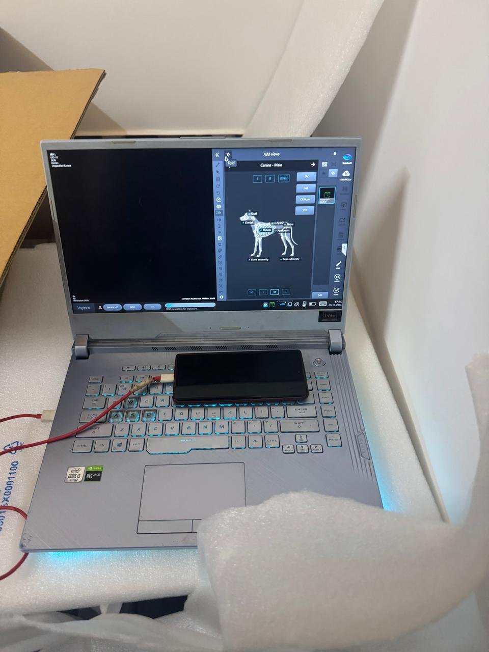 Install Xray. Machine